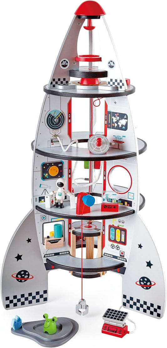 Hape Four Stage Toddler Rocket Ship Playset