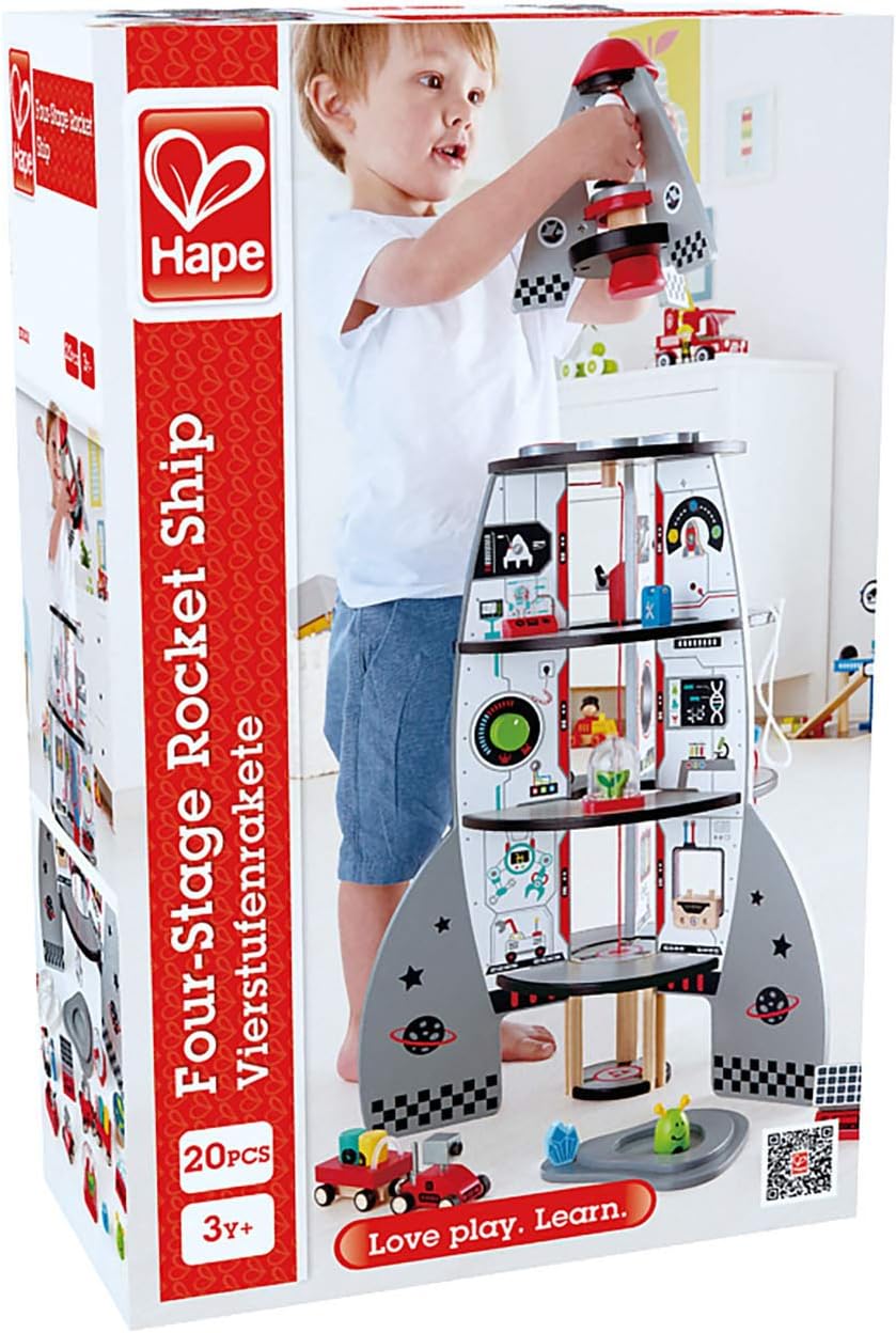 Hape Four Stage Toddler Rocket Ship Playset