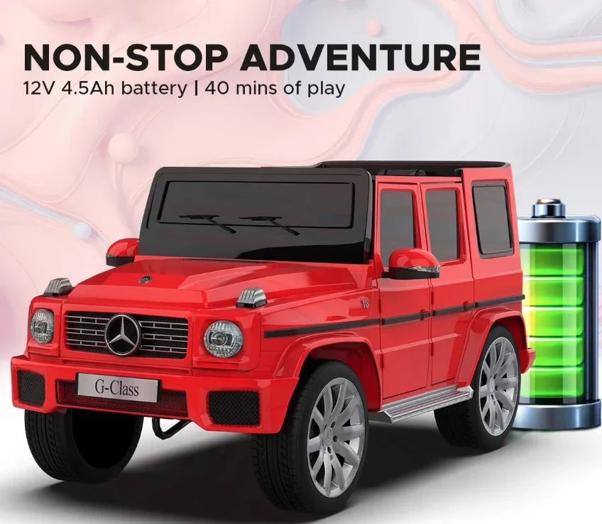 EMotorad Mercedes Benz G-Wagon Ride-On Car for Kids (Red)