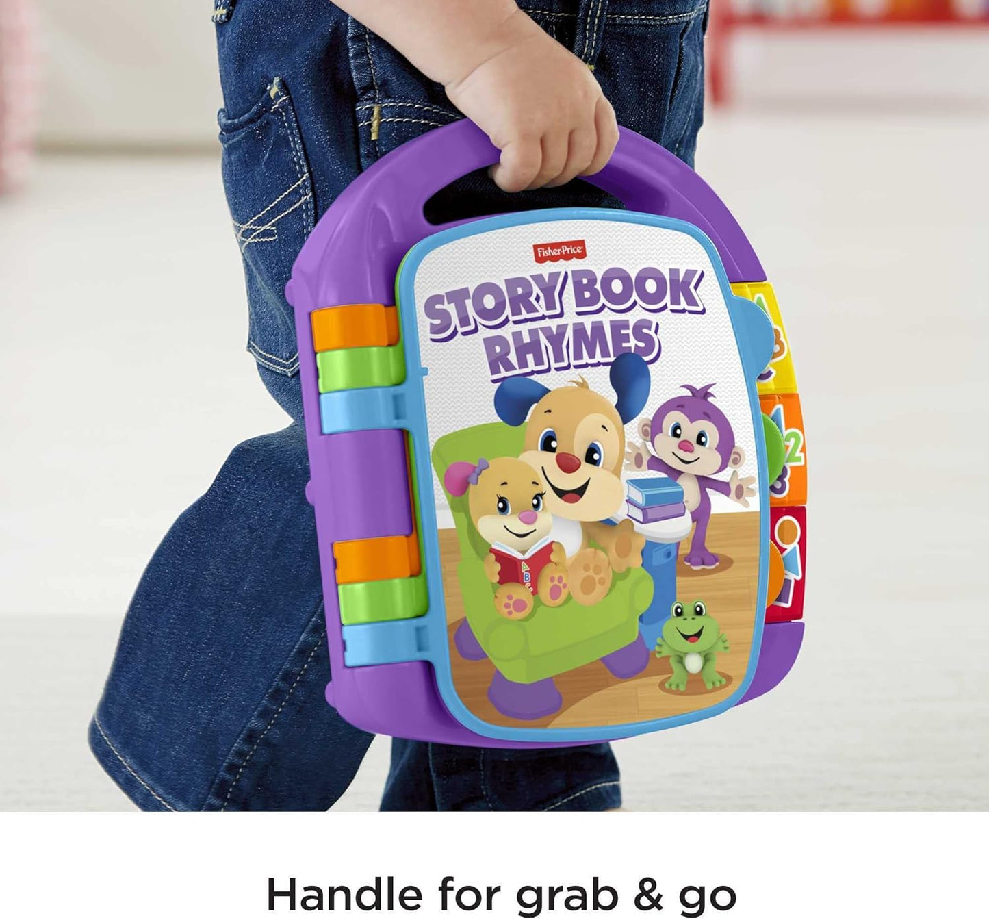 Fisher-Price Baby Learning Rhymes Book with Lights & Sounds