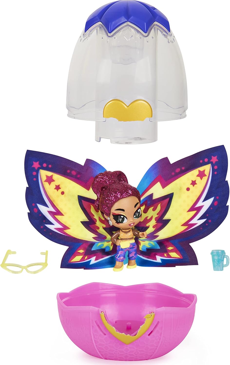 Hatchimals Wilder Wings Pixies Collectible Figure with Fabric Wings and 2 Accessories