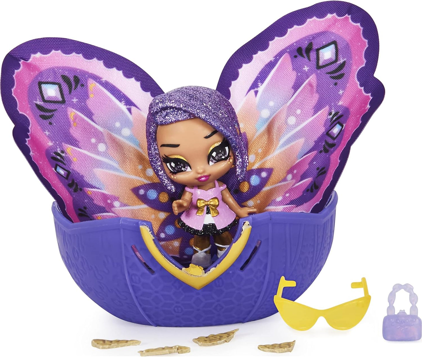 Hatchimals Wilder Wings Pixies Collectible Figure with Fabric Wings and 2 Accessories
