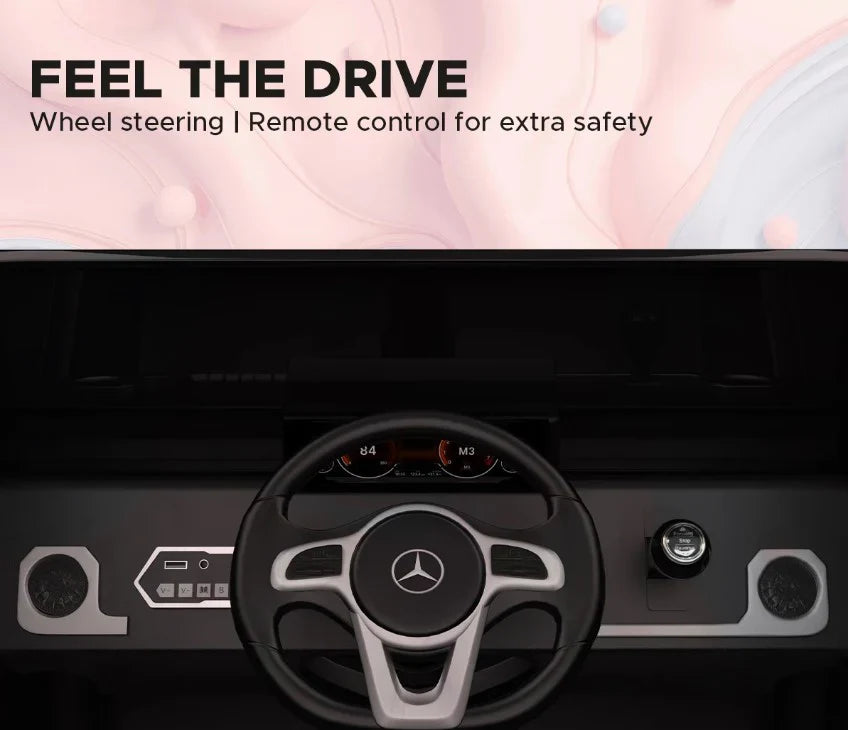 EMotorad Mercedes Benz G-Wagon Ride-On Car for Kids Black