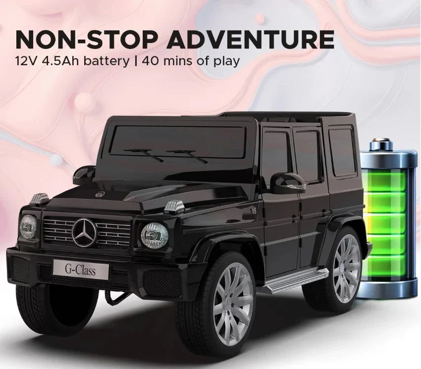 EMotorad Mercedes Benz G-Wagon Ride-On Car for Kids Black