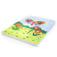 Kalakaram Canvas Painting Kit with Printed Canvas Board, Paints ad Brushes (Butterfly)