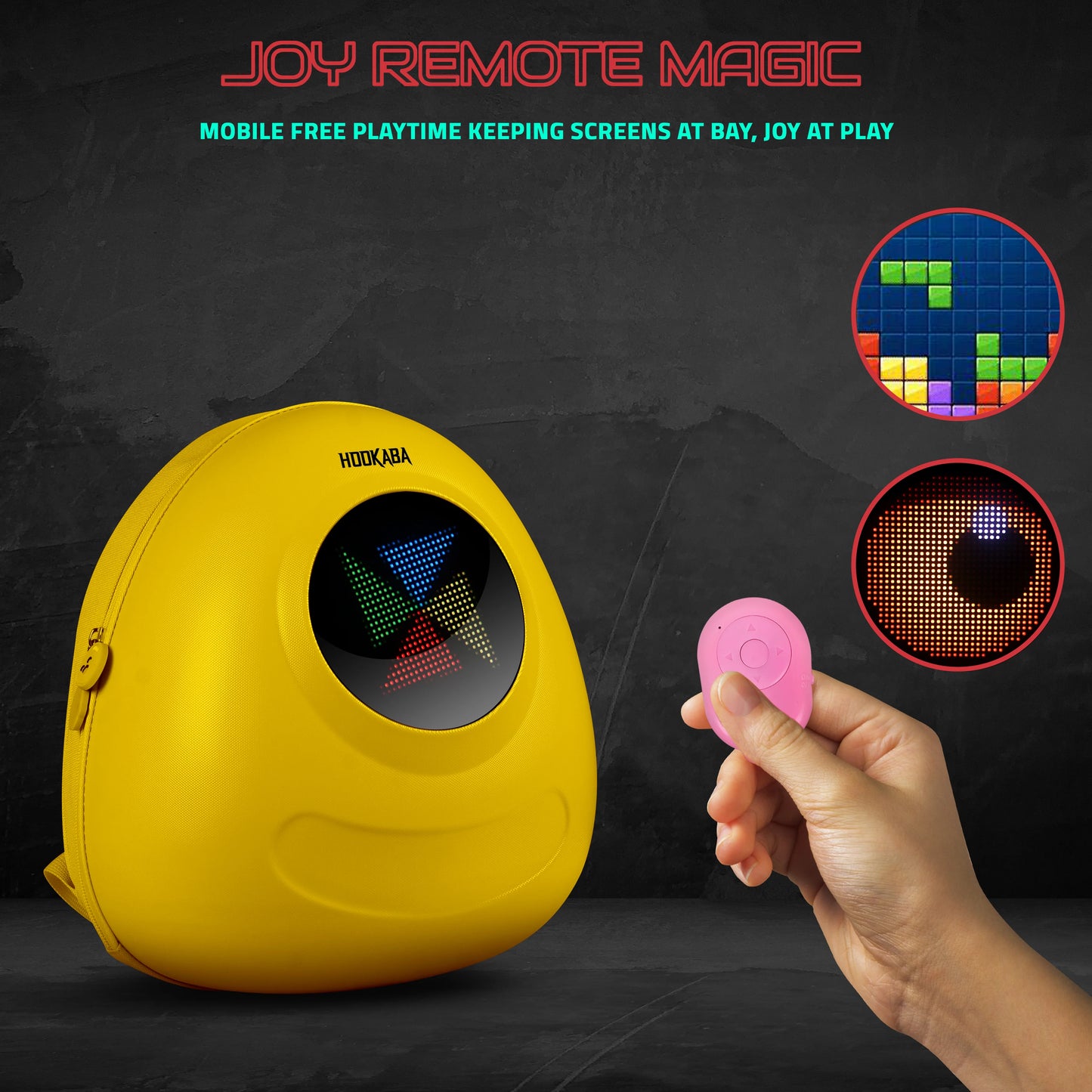 GLOWBUDDY KIDS LED BACKPACK , | Smart Pixel Display Bag | App Controlled, USB charge, Programmable Screen & Water Resistant