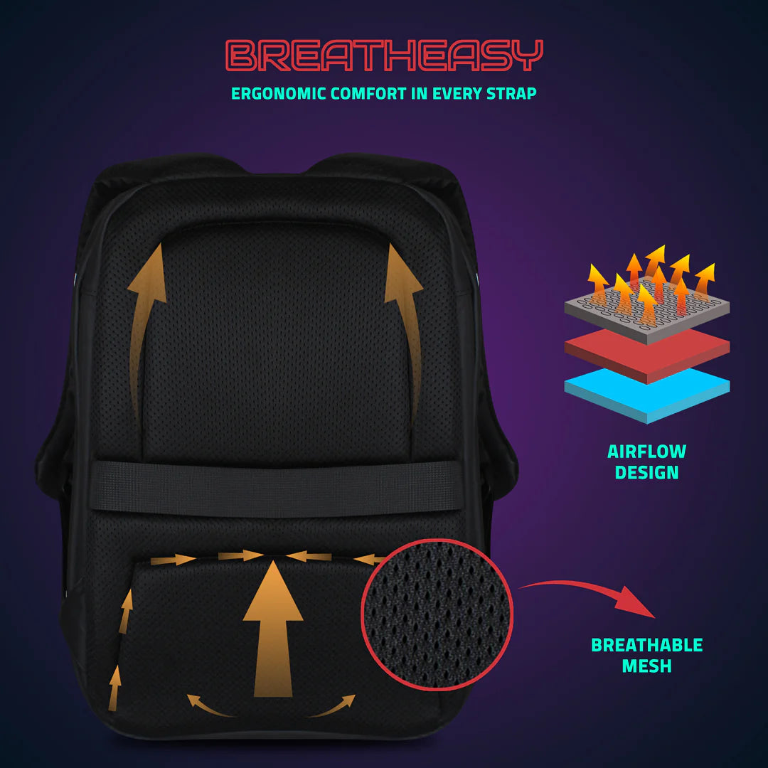 Hookaba XROSS RAGE BACKPACK , | Smart Pixel Display Bag | App Controlled, USB charge, Programmable Screen & Water Resistant
