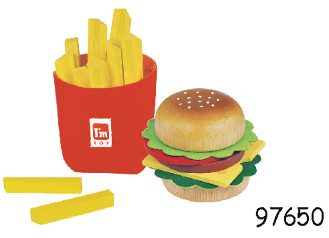 Wooden Hamburger Set