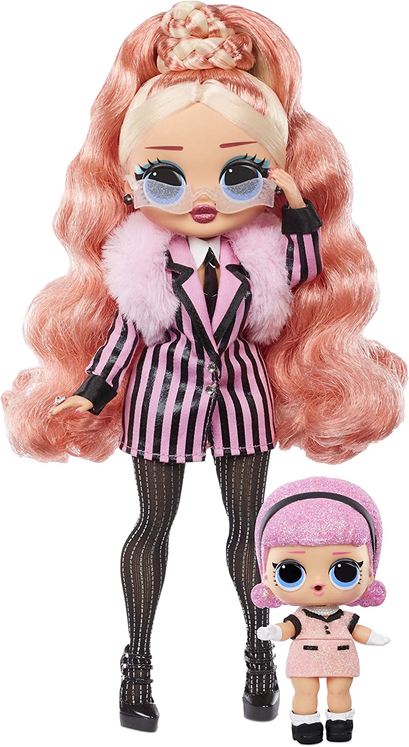 L.O.L. Surprise! O.M.G. Winter Chill Big Wig Fashion Doll & Madame Queen Doll with 25 Surprises