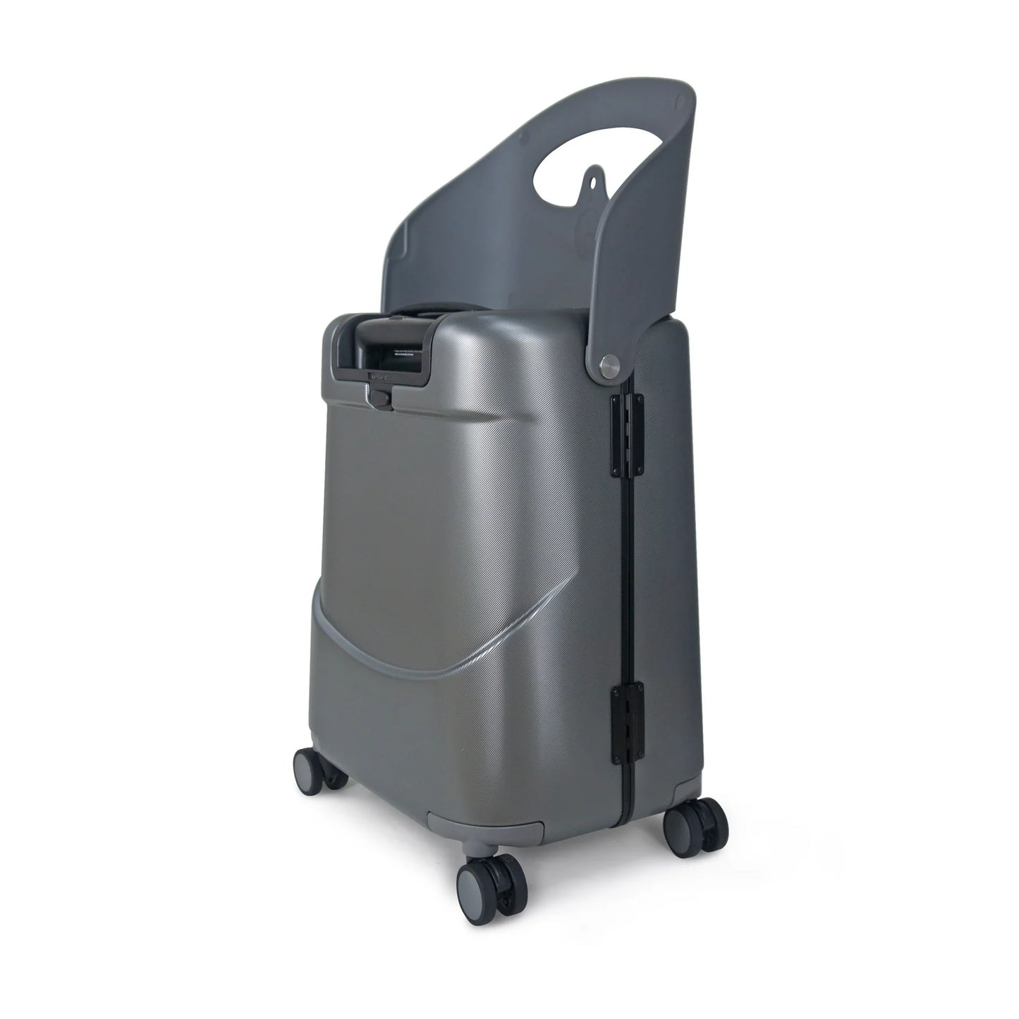 MIAMILY CHARCOAL GREY RIDE-ON TROLLEY CARRY-ON LUGGAGE 18 INCHES