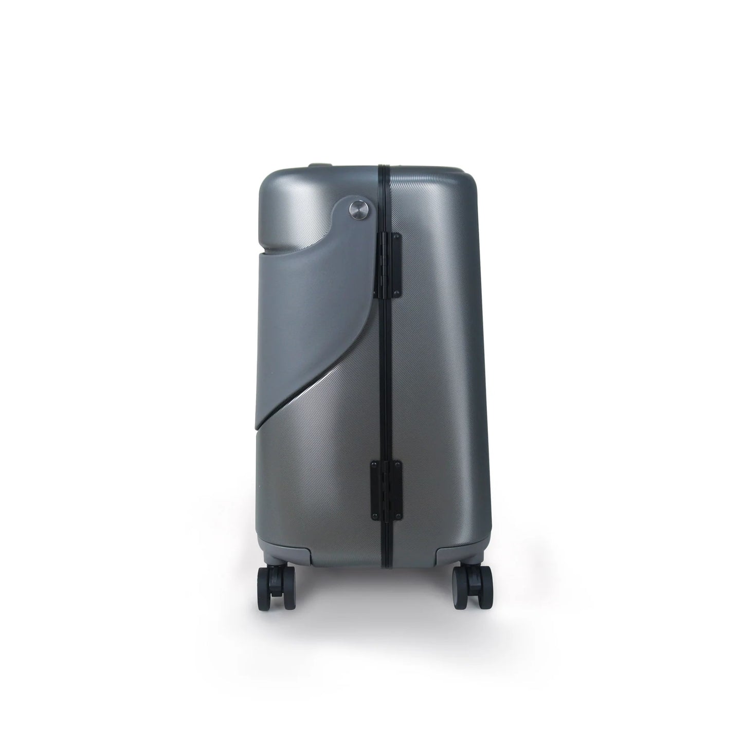 MIAMILY CHARCOAL GREY RIDE-ON TROLLEY CARRY-ON LUGGAGE 18 INCHES