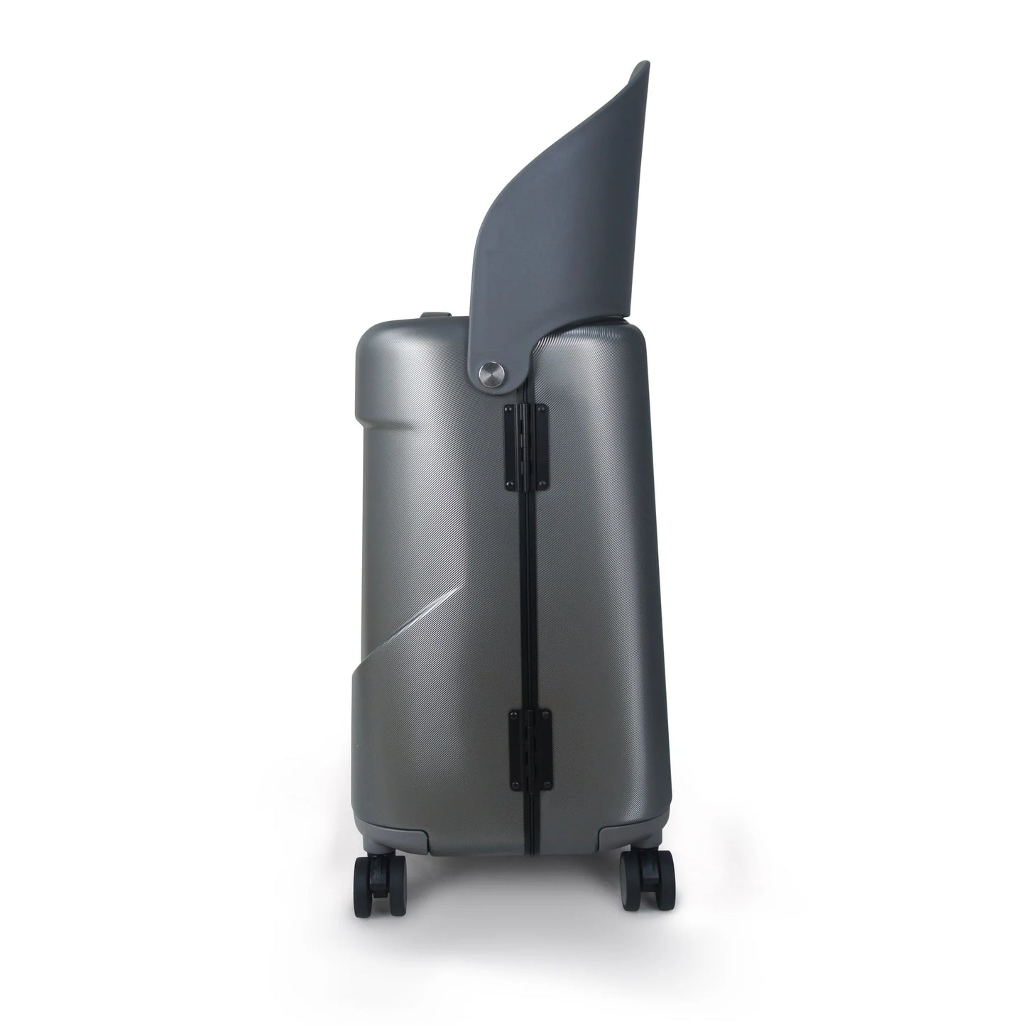 MIAMILY CHARCOAL GREY RIDE-ON TROLLEY CARRY-ON LUGGAGE 18 INCHES