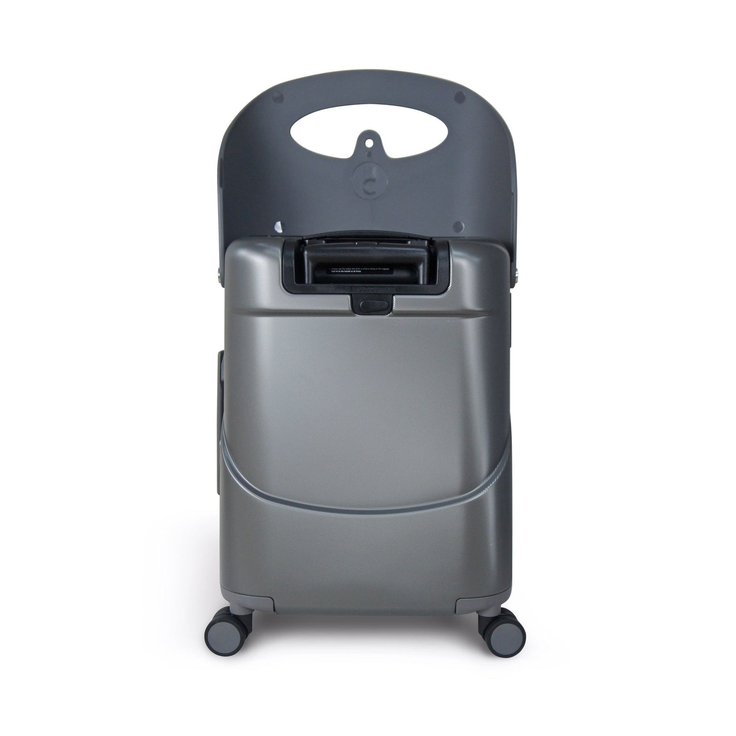 MIAMILY CHARCOAL GREY RIDE-ON TROLLEY CARRY-ON LUGGAGE 18 INCHES