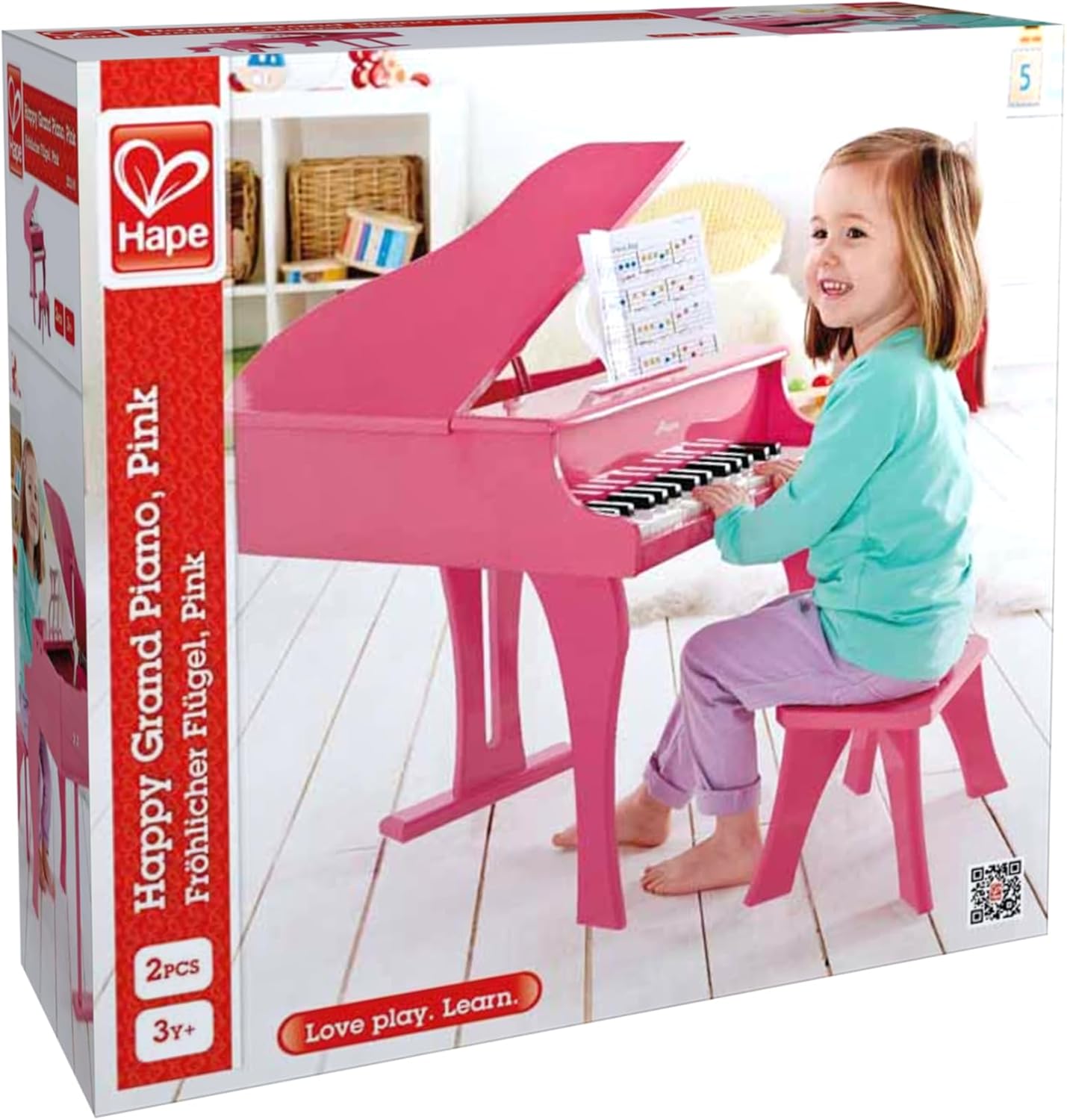 Hape Classic Grand Black Pink