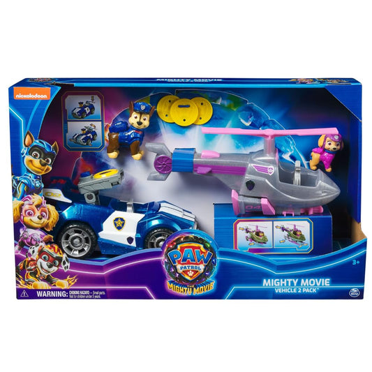 Paw Patrol The Mighty Movie, 2 Car Set