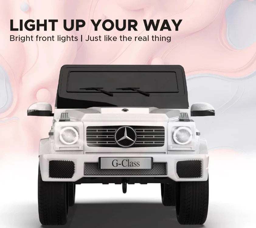 EMotorad Mercedes Benz G-Wagon Ride-On Car for Kids (White)