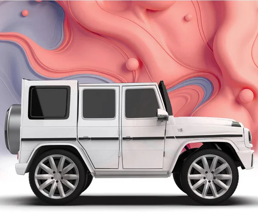 EMotorad Mercedes Benz G-Wagon Ride-On Car for Kids (White)