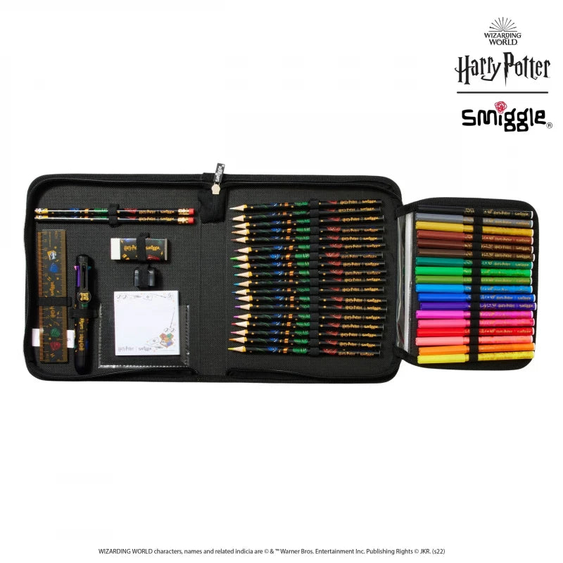 Smiggle All-in-One Kids Stationery Set – School Pencil, Colouring and Writing Kit - HARRY POTTER B