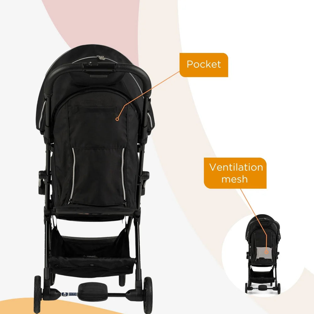 Leclerc Baby Influencer Air Stroller Piano Black