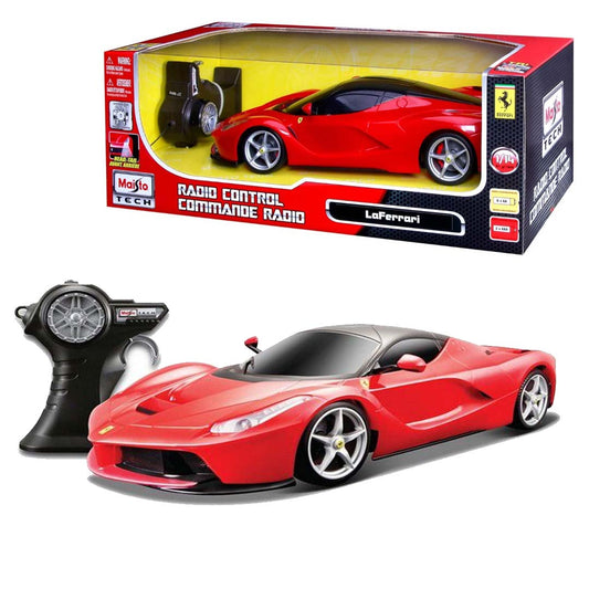Maisto Tech 1:14 RC Ferrari LaFerrari – Red Radio Control Car with Lights (27 MHz)