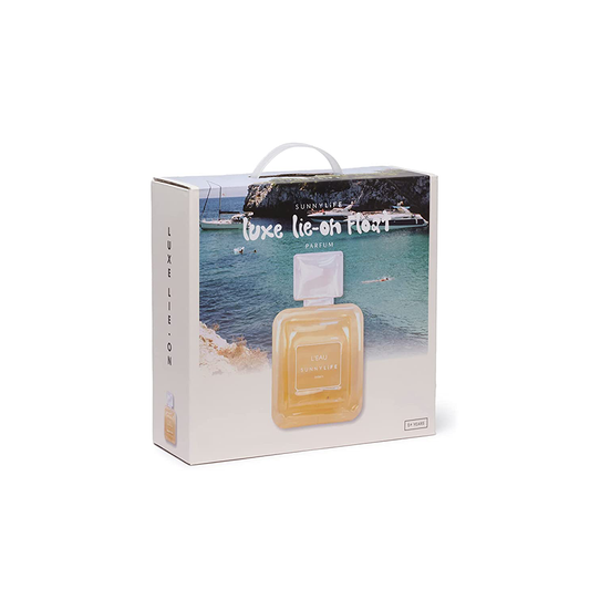SUNNYLiFE Champagne Color Inflatable Luxe Lie-On Float Parfum