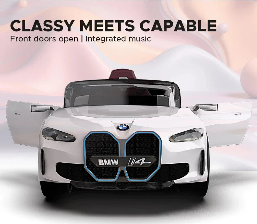 EMotorad BMW i4 Ride-On Car for Kids-(White)