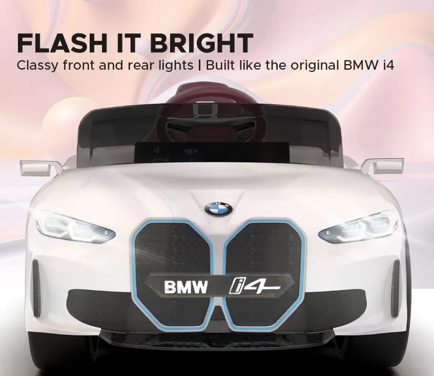 EMotorad BMW i4 Ride-On Car for Kids-(White)