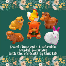 Kalakaram Paint Your Own 6 Figurines Painting Craft Kit for Kids, Animal Painting Set DIY Painting Kit for Kids, Kids Painting Craft Kit, Decoration Paint Kit, Pack of 6 Animals with Acrylic Paints