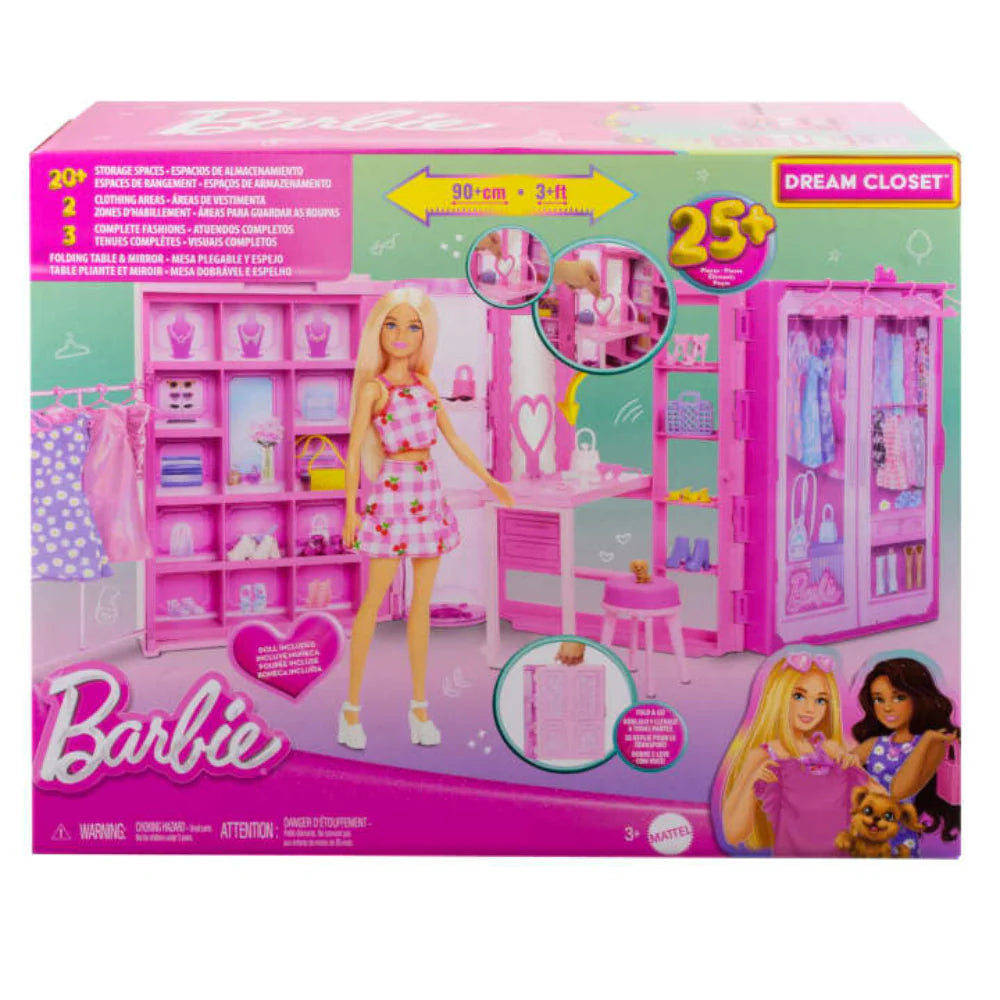 Barbie Dream Closet Doll, Playset And Accessories