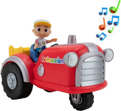 CoComelon Official Musical Tractor w/Sounds & Exclusive 3-inch Farm JJ Toy, Play a Clip of “Old Macdonald” Song Plus More Sounds and Phrases