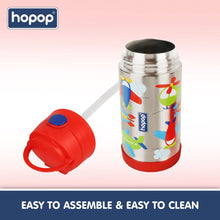 Hopop Insulated Steel Sipper with Straw, Double Wall Steel Sipper 300ml