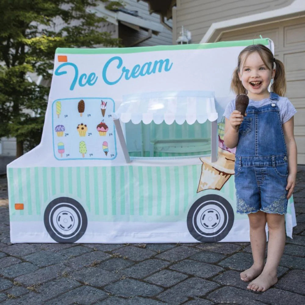 ROLE PLAY DELUXE ICE CREAM & CUPCAKE TRUCK PLAYHOUSE TENT