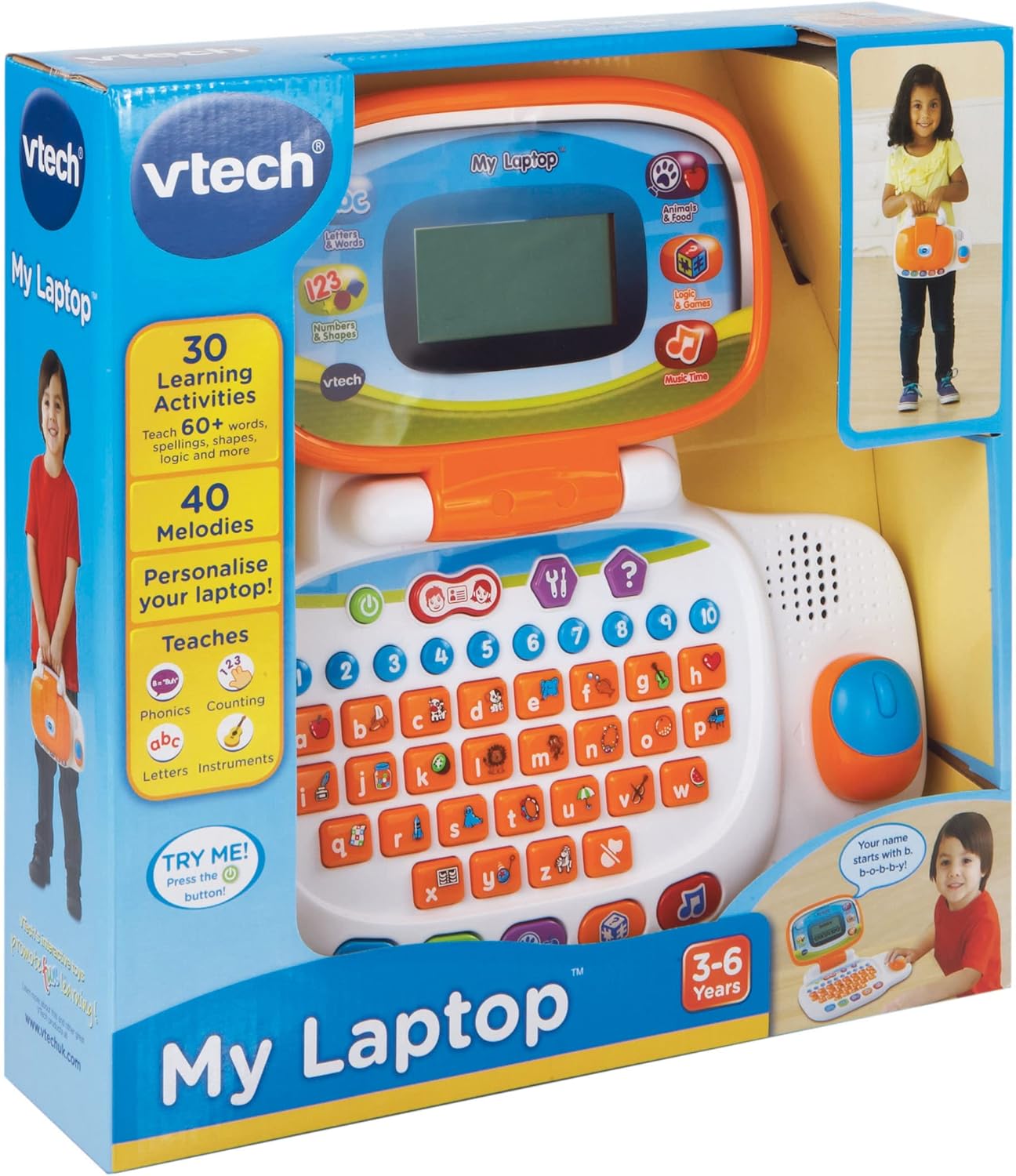 VTech  Pre School Laptop Interactive Educational Computer Toy with 30 Activities