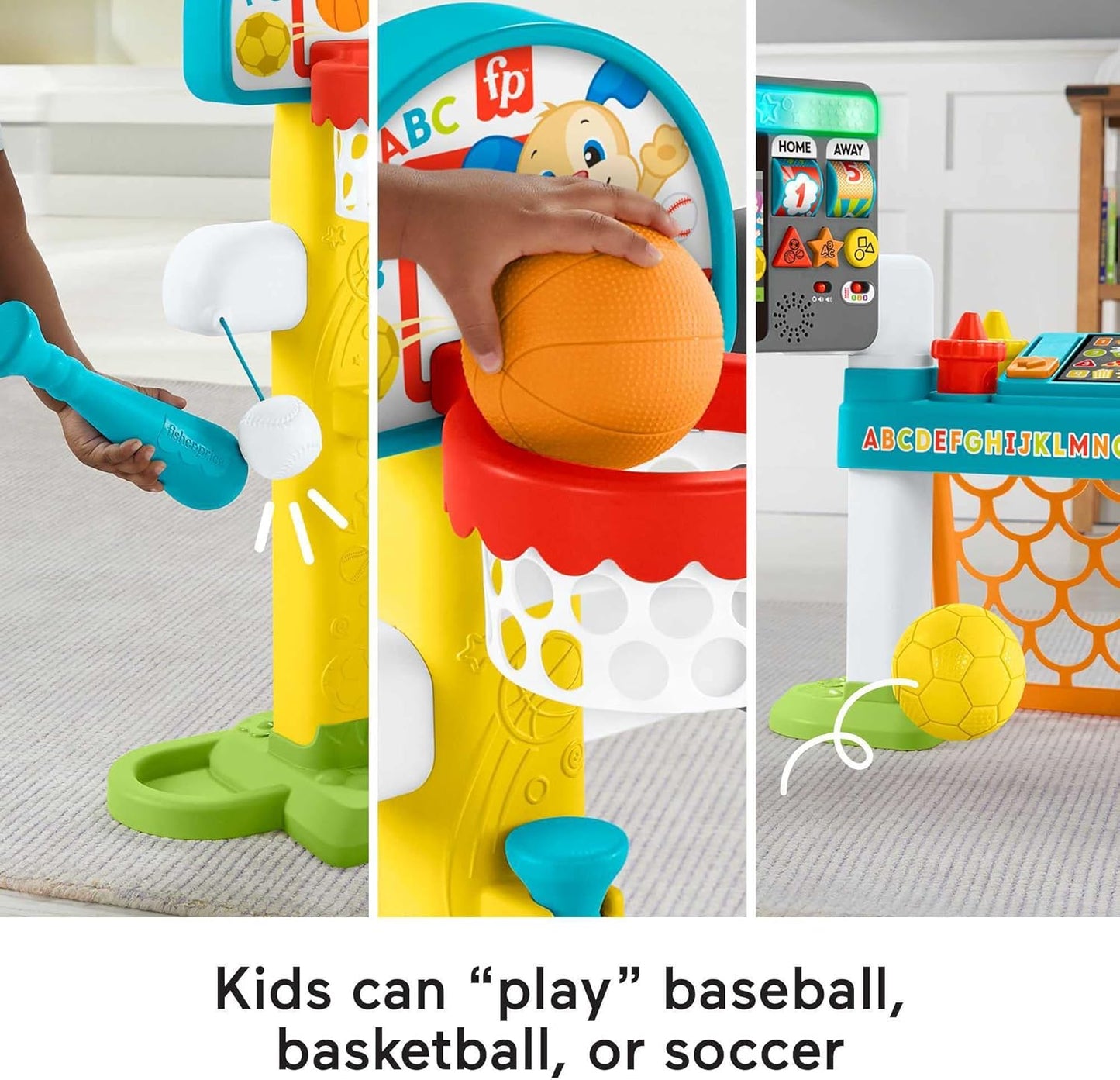 Fisher-Price Toddler Learning 4-in-1 Game Experience Sports Activity Center