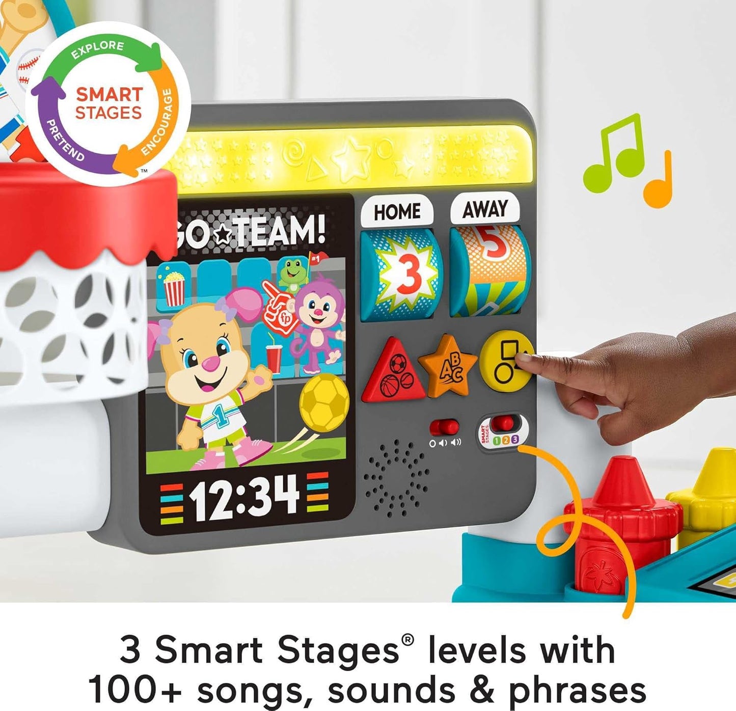 Fisher-Price Toddler Learning 4-in-1 Game Experience Sports Activity Center