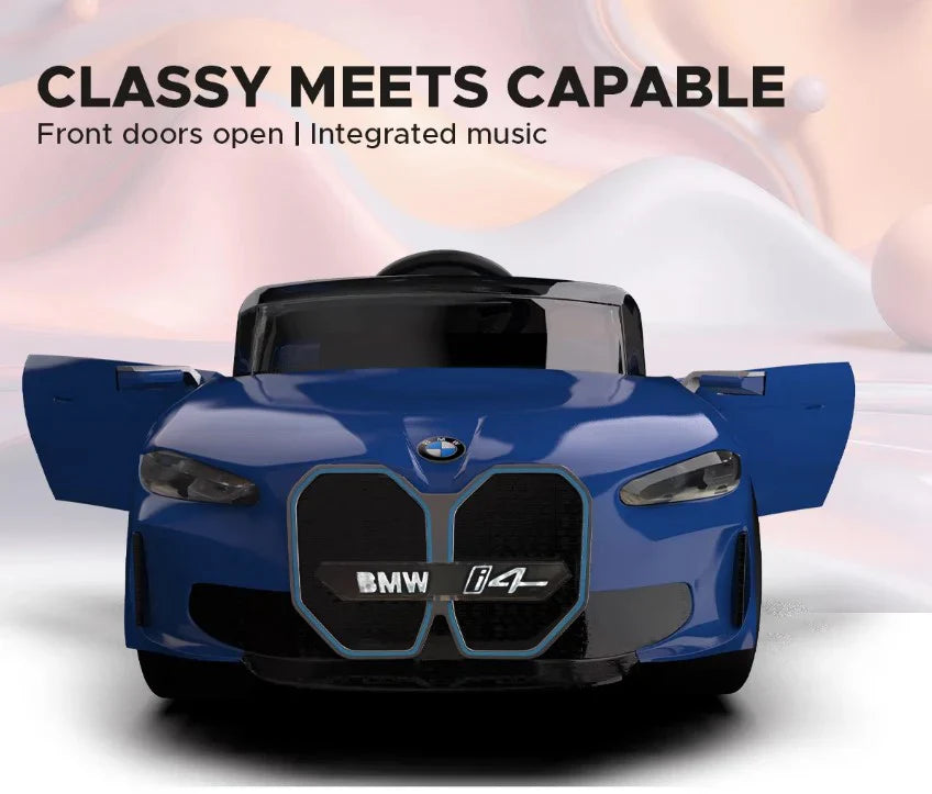 EMotorad BMW i4 Ride-On Car for Kids-(Blue)