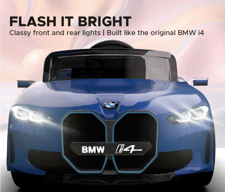 EMotorad BMW i4 Ride-On Car for Kids-(Blue)