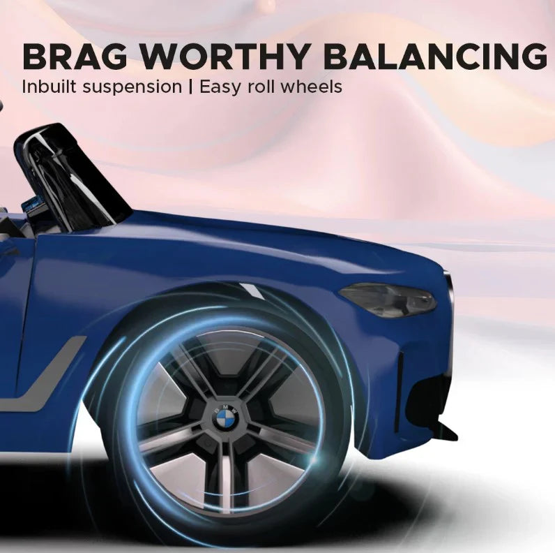 EMotorad BMW i4 Ride-On Car for Kids-(Blue)