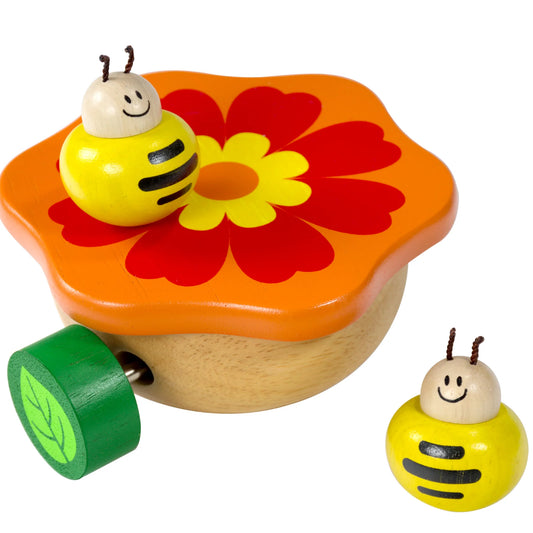 Dancing Bee Musical Wooden Toy – Soothing Melodies for a Peaceful Playtime
