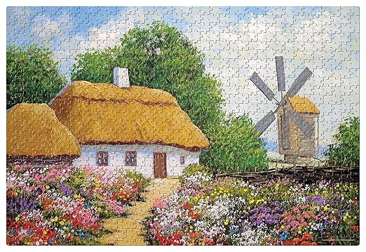 Frank Old House in Ukraine Jigsaw Puzzle for Adults | 1000 Piece Jigsaw