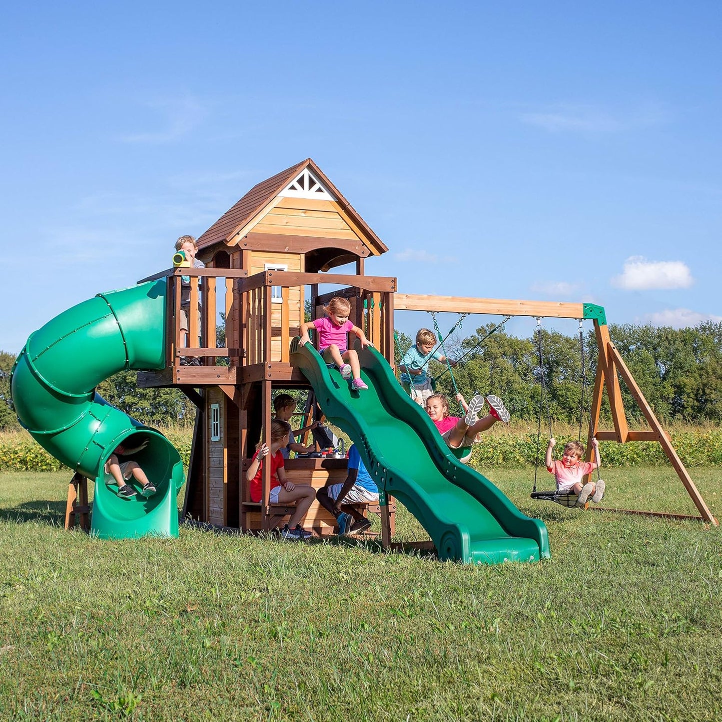 Cedar Cove Swing Set