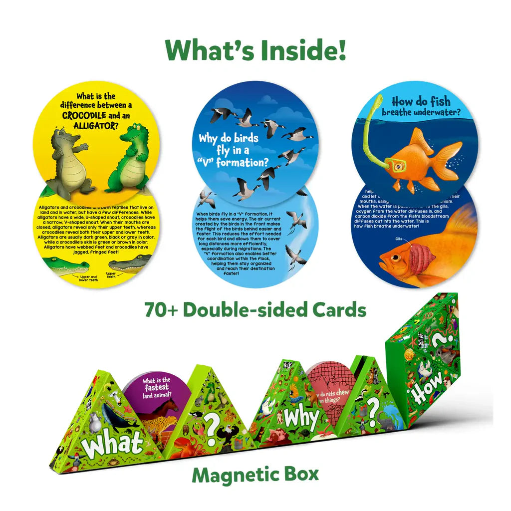 SKILLMATICS Flash Cards Science Snippets Kit | All About Animals (ages 7+)
