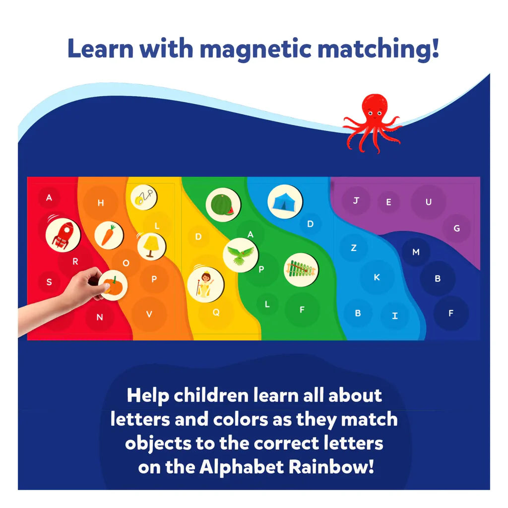 SKILLMATICS Alphabet Rainbow | Magnetic Matching Activity (ages 3-6)