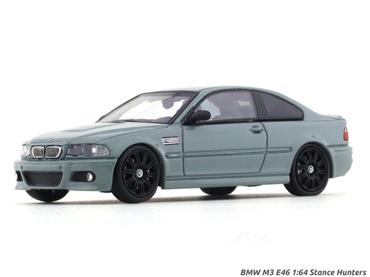 1:64 Street Weapon BMW M3 E46 grey Stance Hunters diecast scale model collectible