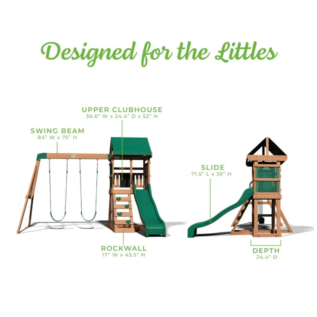 Buckley Hill Playtower with Swing and Slide