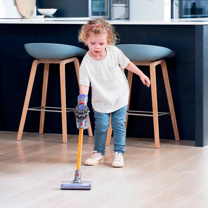 Casdon Dyson Cordless Vacuum Cleaner Toy with Working Suction for Kids