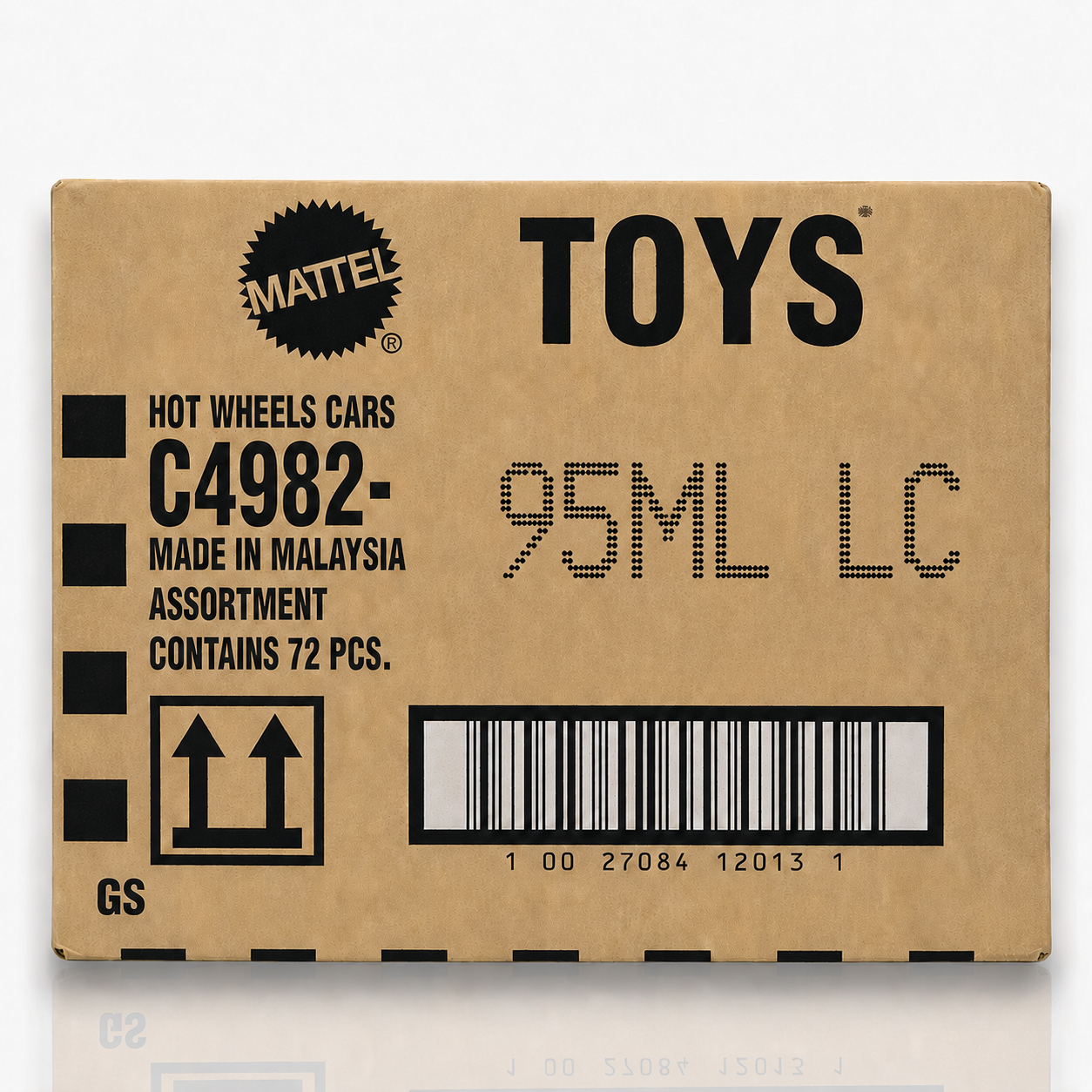 Hot Wheels Mainline Factory Sealed Case 72 Pcs – 95ML LC Assortment Die-Cast Cars Master Carton
