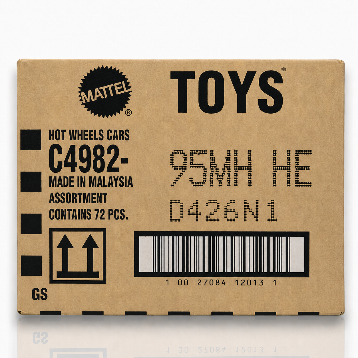 Hot Wheels Mainline Factory Sealed Case 72 Pcs – 95MH HE Assortment Die-Cast Cars Master Carton