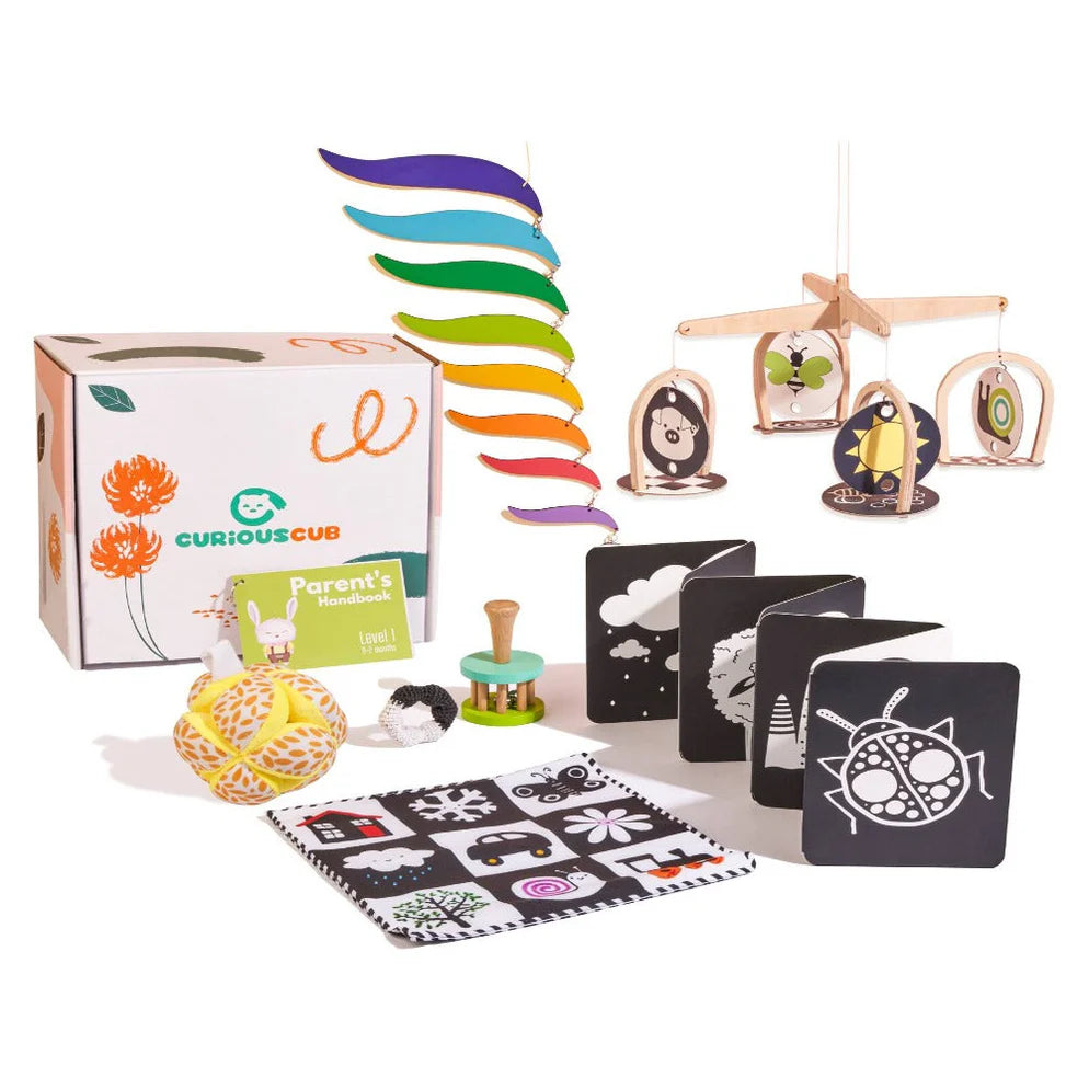 Curious Cub Montessori Box - 0 Months + (Level- 1)