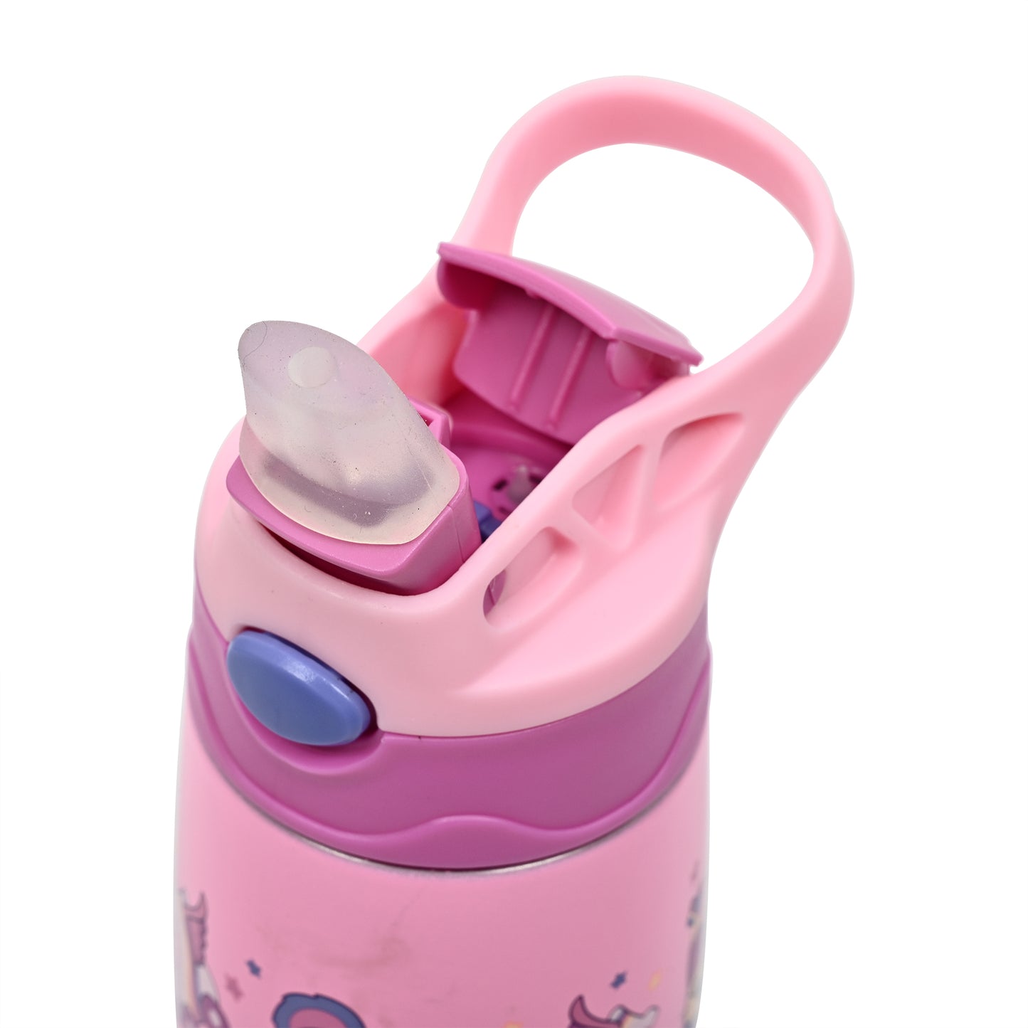 Smiggle Junior Stainless Steel Flip Drink Bottle 400ml – PINK BEAR